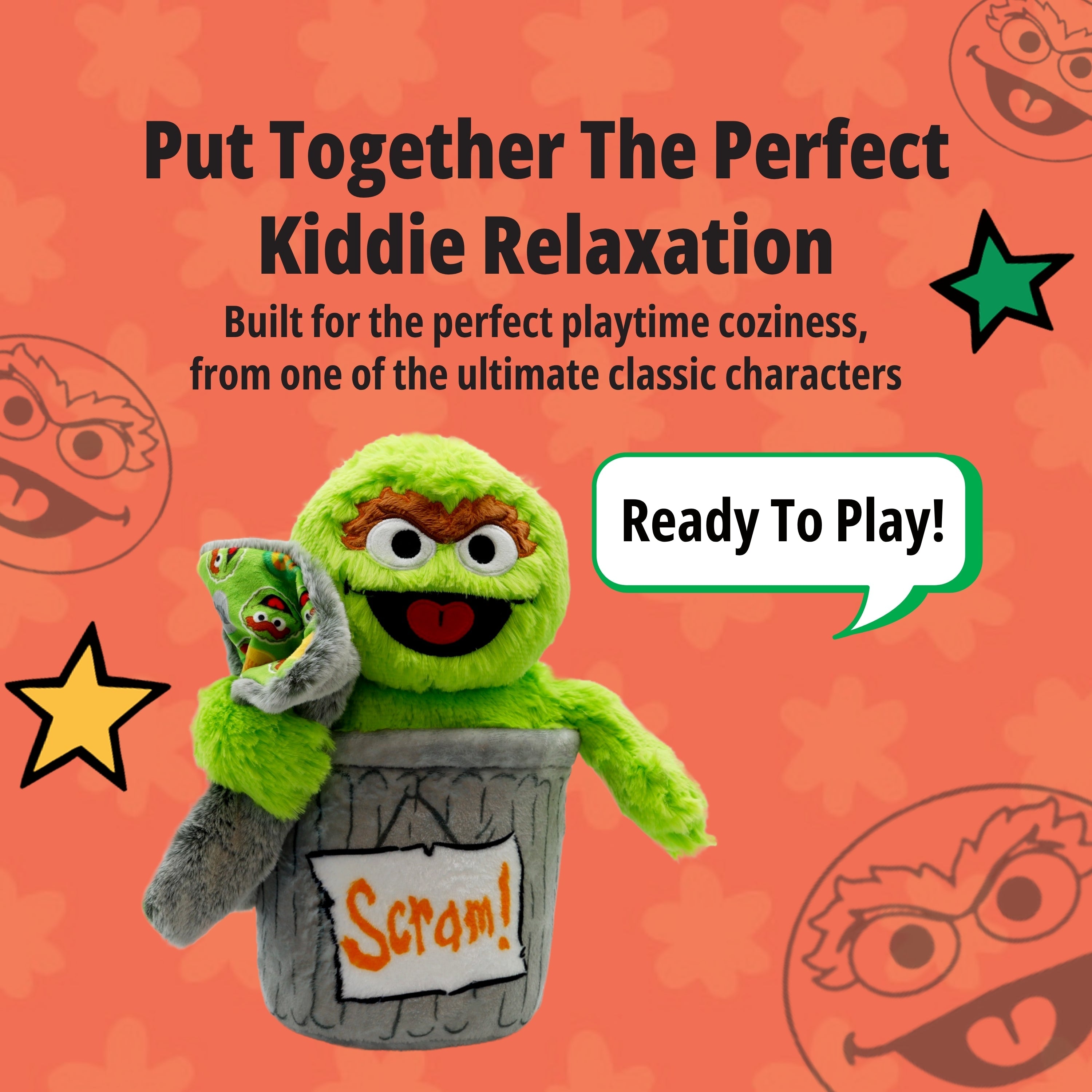 Sesame Street Oscar The Grouch Blankie Bestie