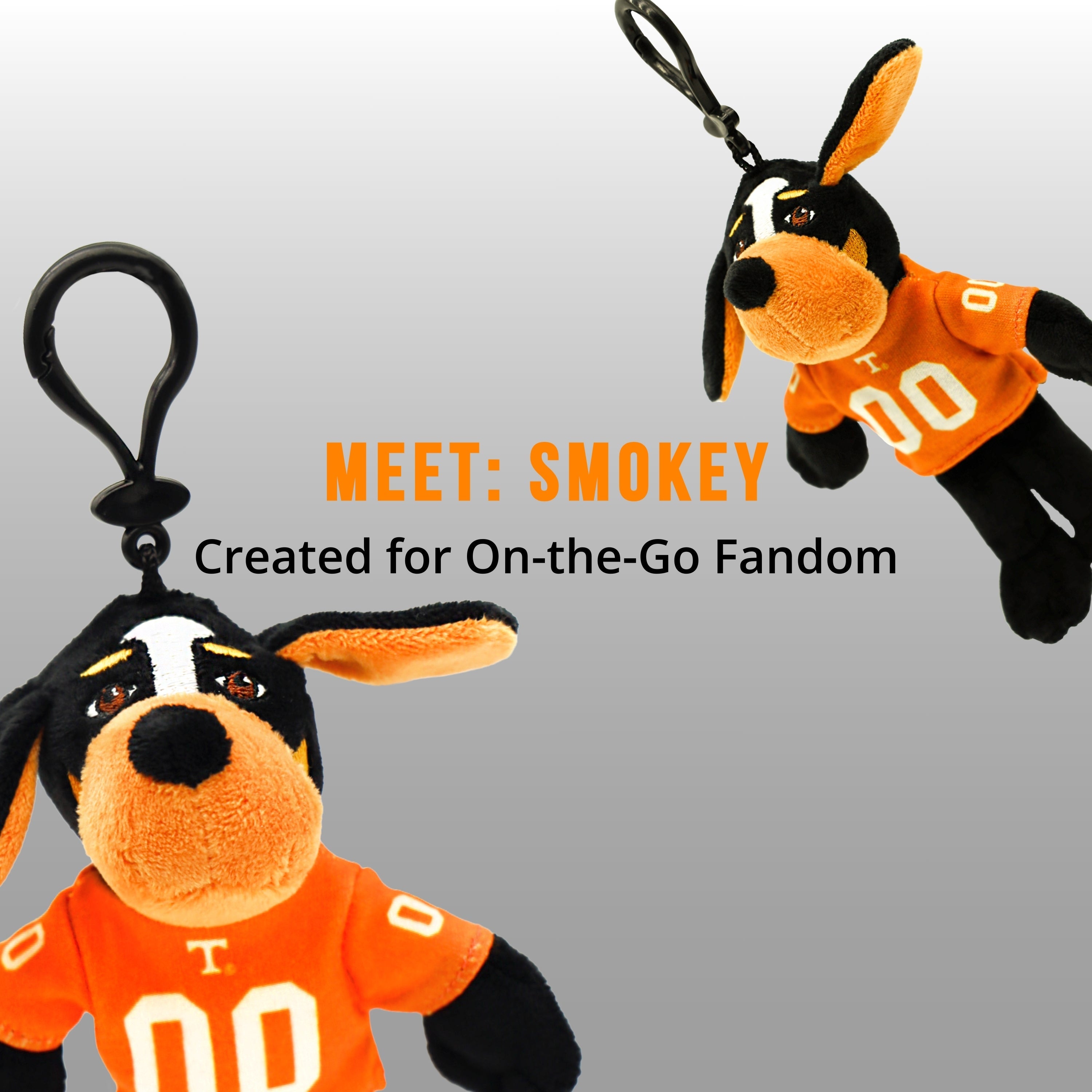 university of Tennessee plush bag clip