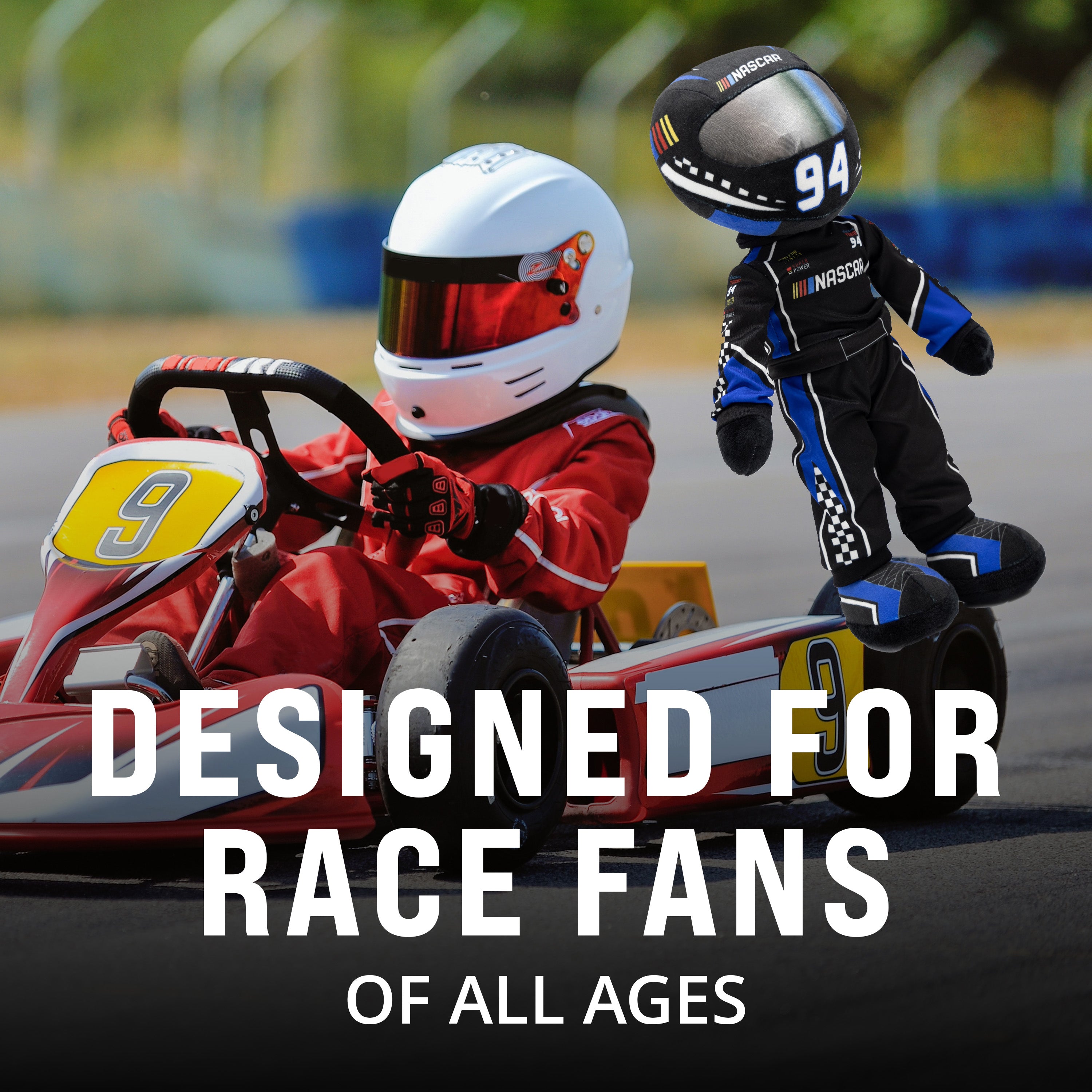 NASCAR | Scotty Speedster Racecar Driver 14 Inch Plush Figure