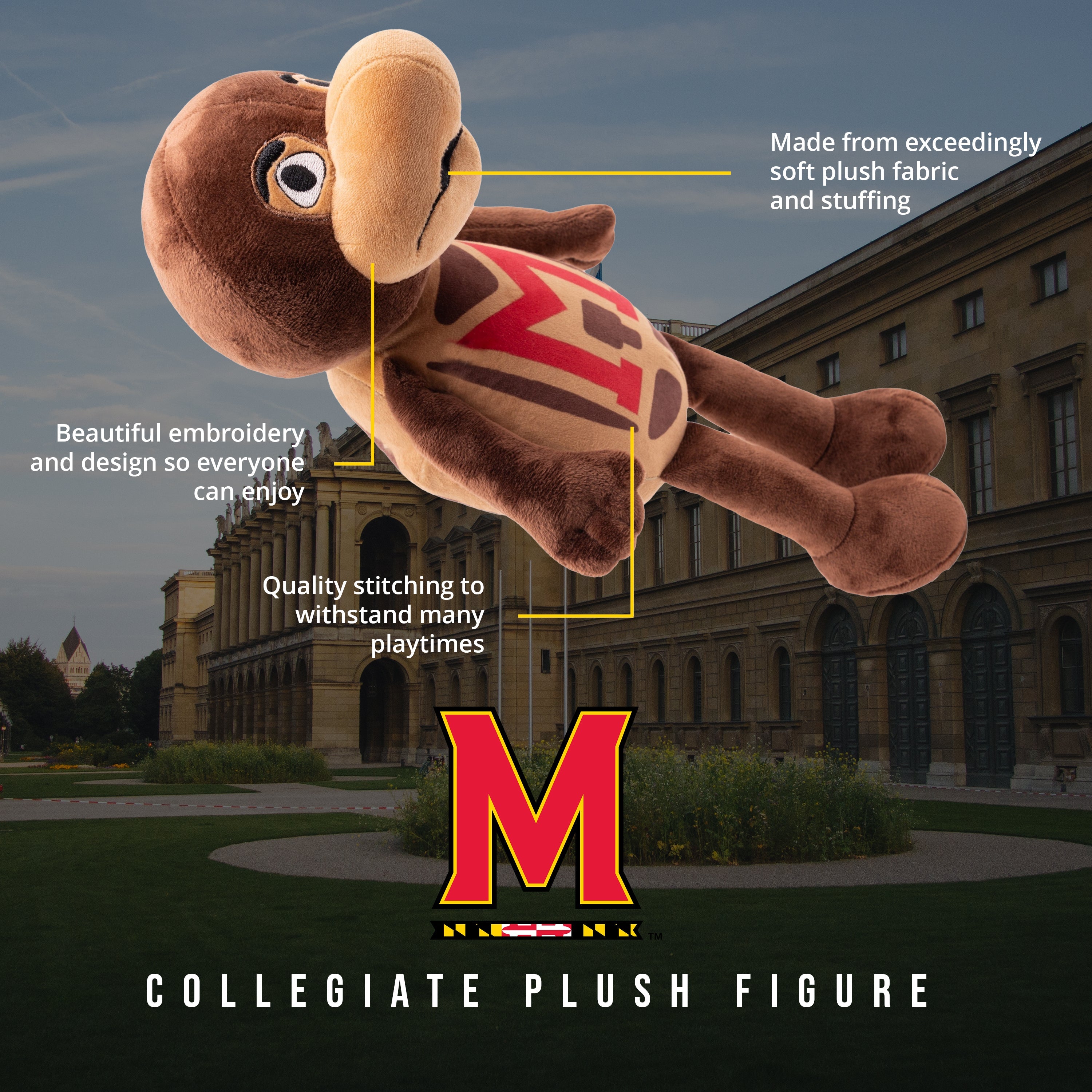 University of Maryland Testudo 14 Inch Plush Figure