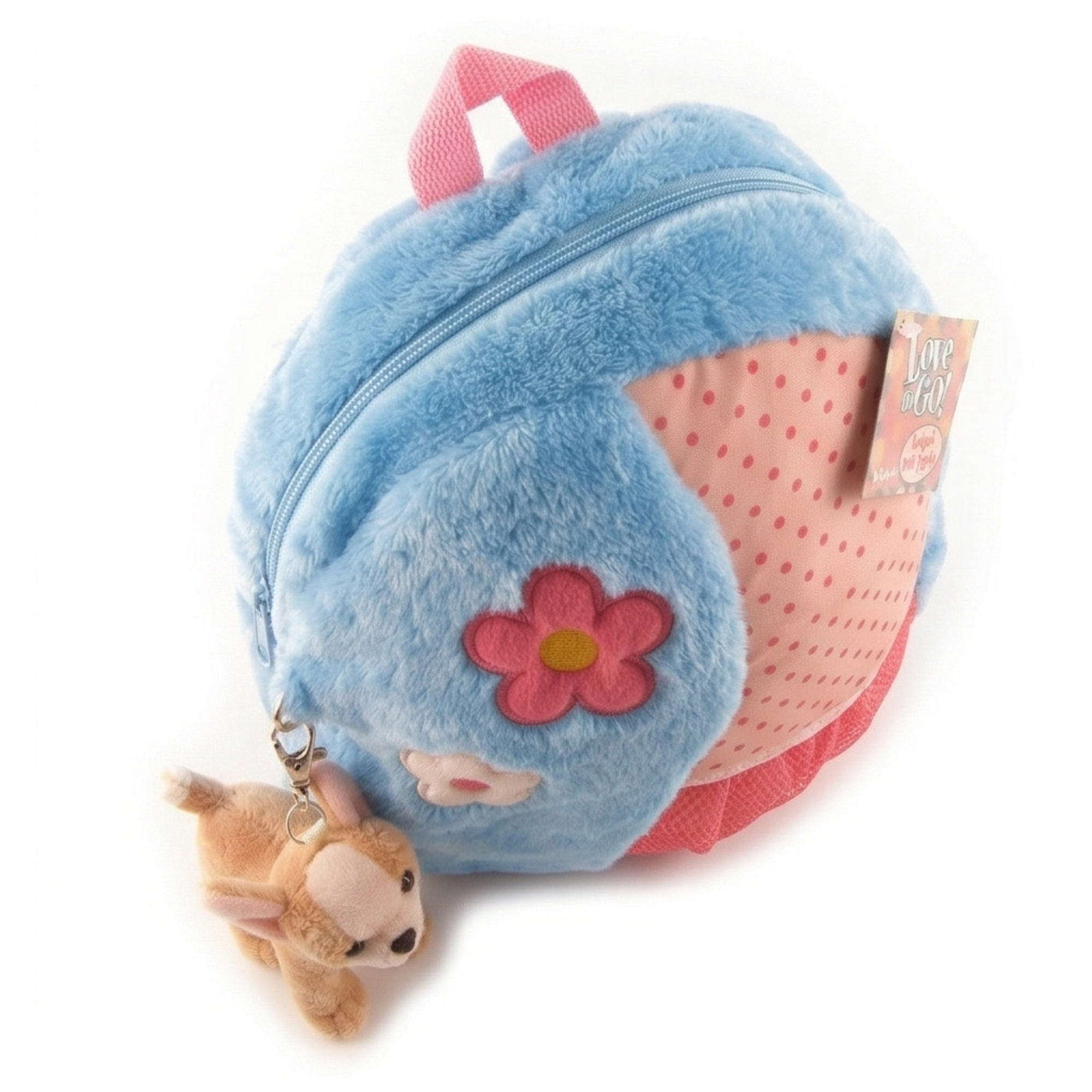 Best Plush Backpack for Kids | Chihuahua Chic Furry Bookbag with Toy Clip