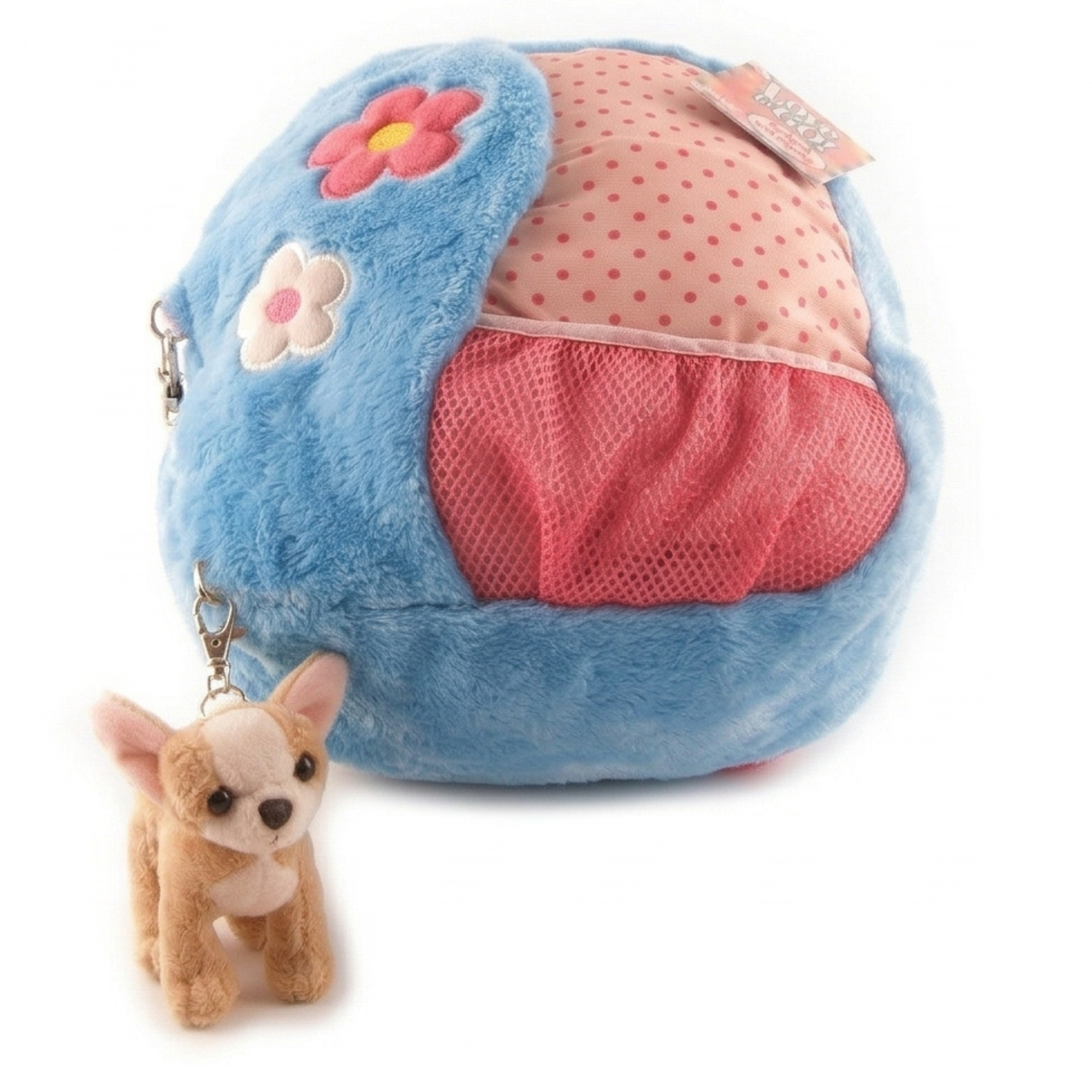 Best Plush Backpack for Kids | Chihuahua Chic Furry Bookbag with Toy Clip