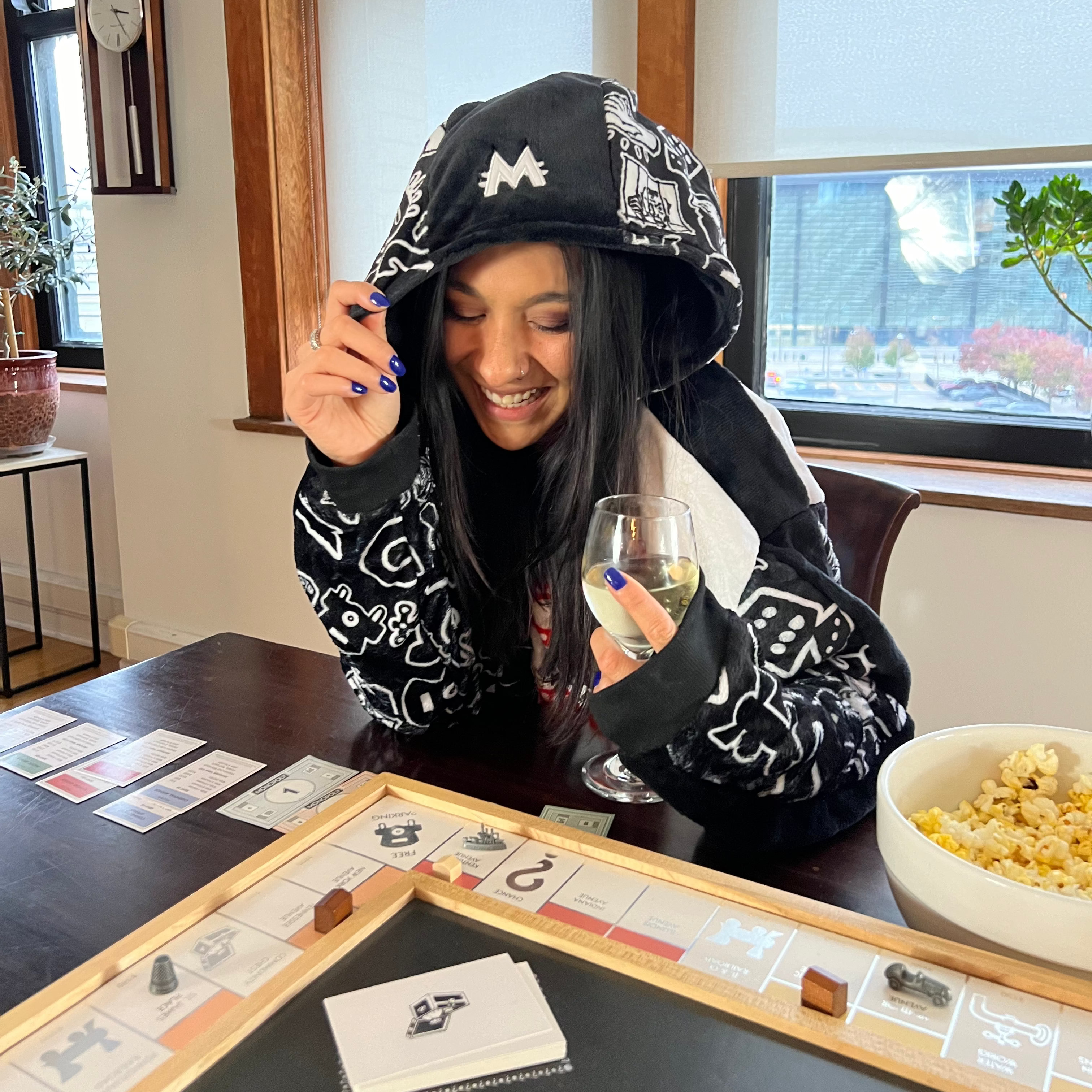 HASBRO Monopoly Rock & Roll Snugible | Blanket Hoodie & Pillow