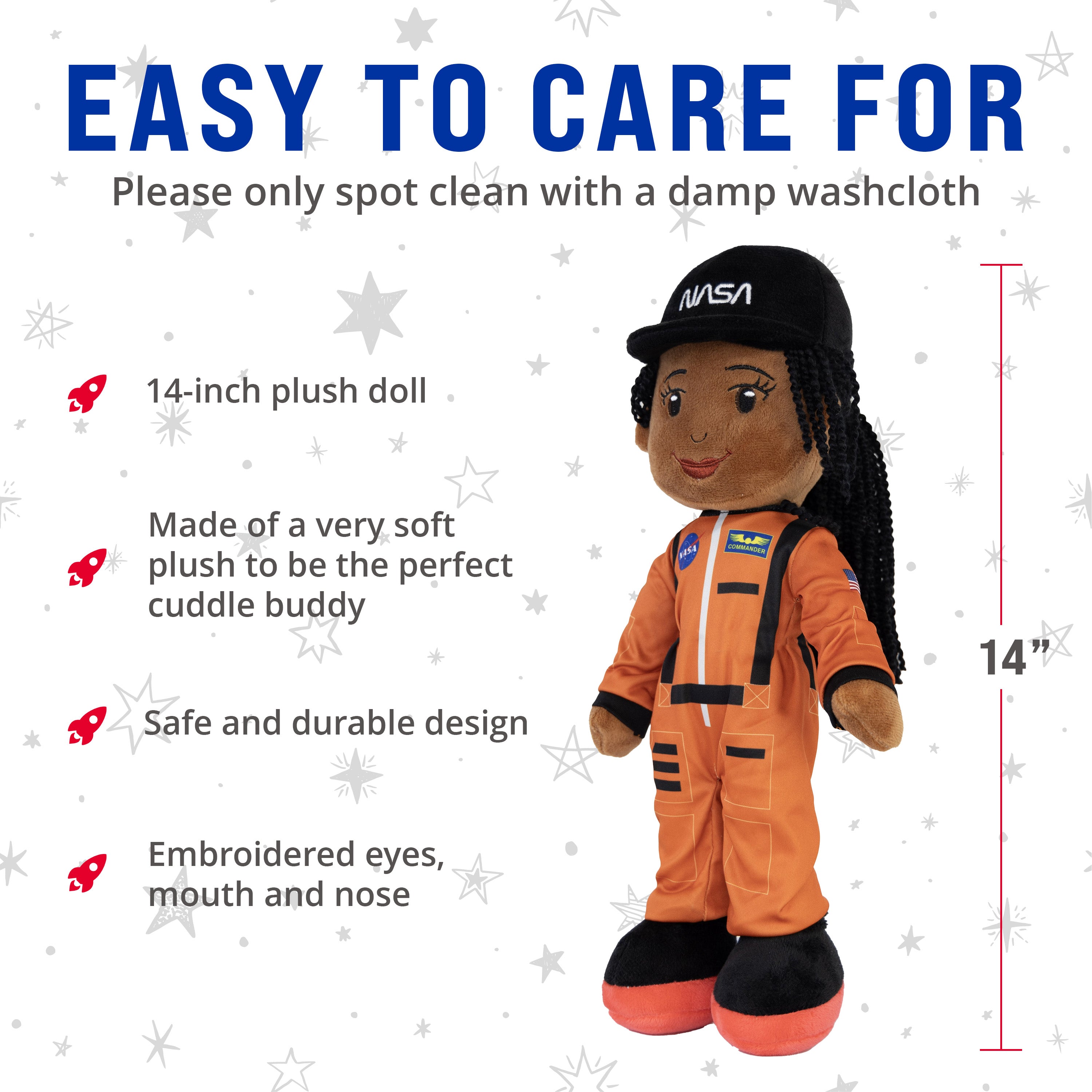 Astronaut Kaylie 14 Inch Plush Figure
