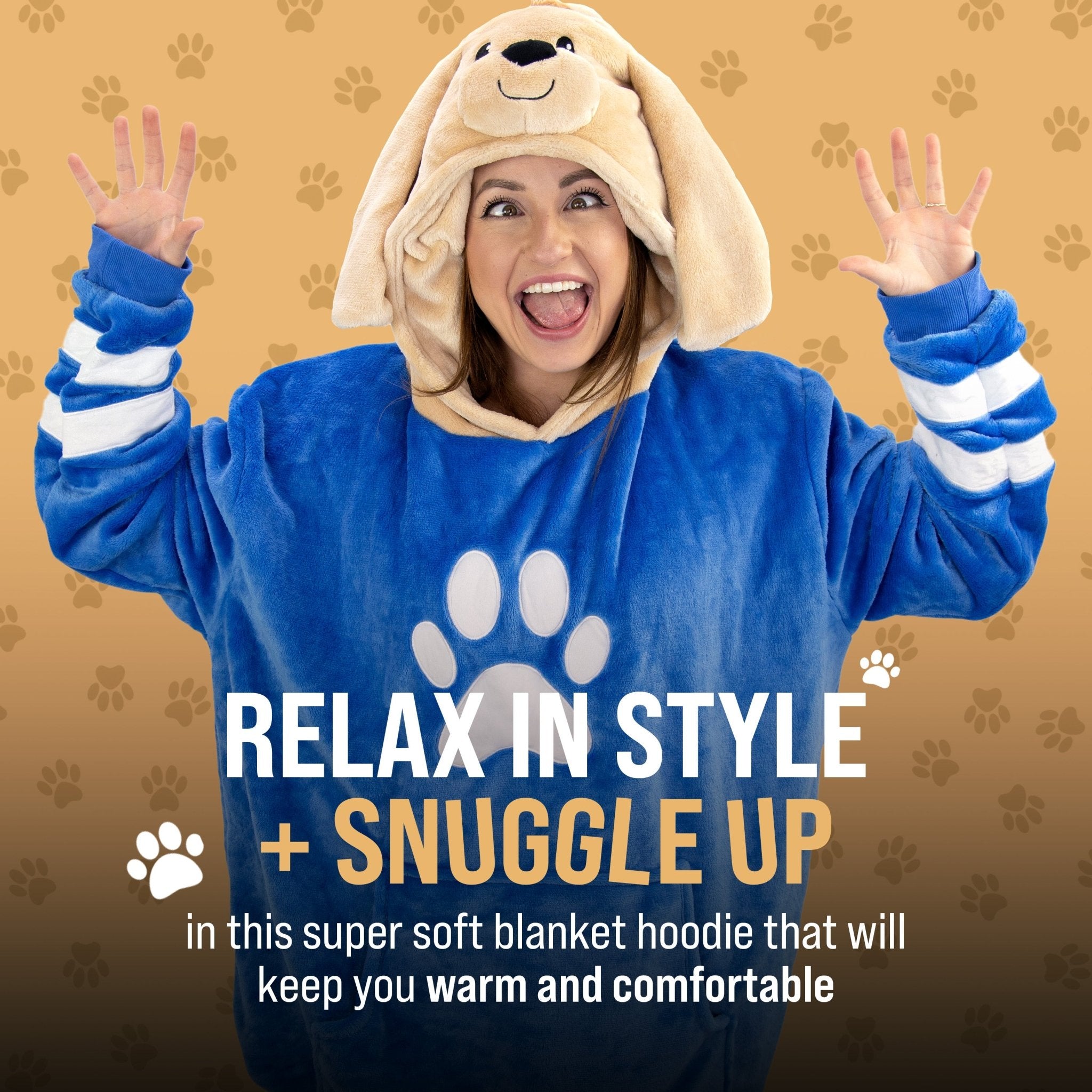 Plushible.comSnugiblesDougie Dog Adult Snugible | Blanket Hoodie & Pillow