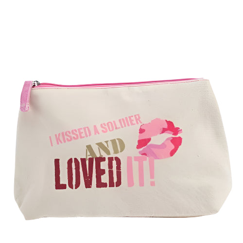 Plushible.comCosmetic & Toiletry BagsEnesco Homefront Girl - Kissed A Soldier Cosmetic Bag