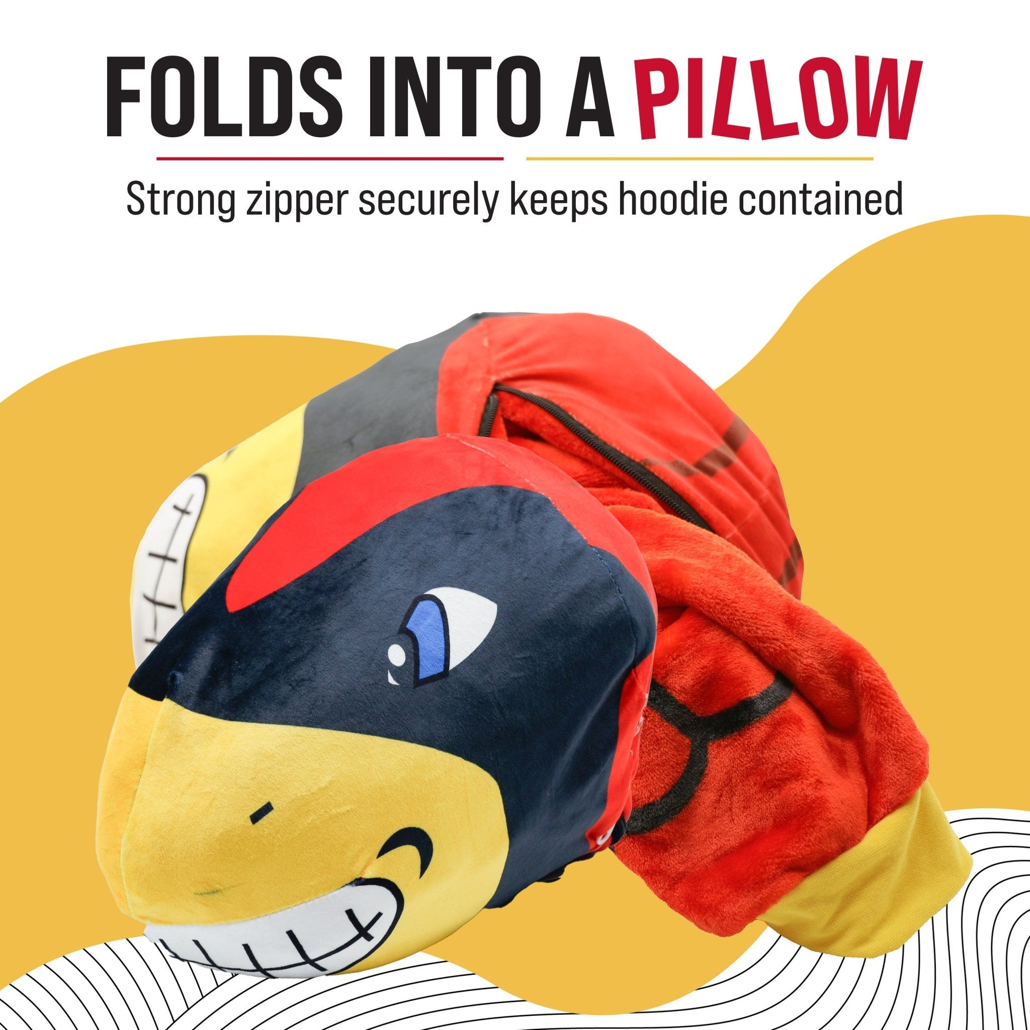 Plushible.comSnugiblesIowa State University Cy the Cardinal Snugible | Blanket Hoodie & Pillow