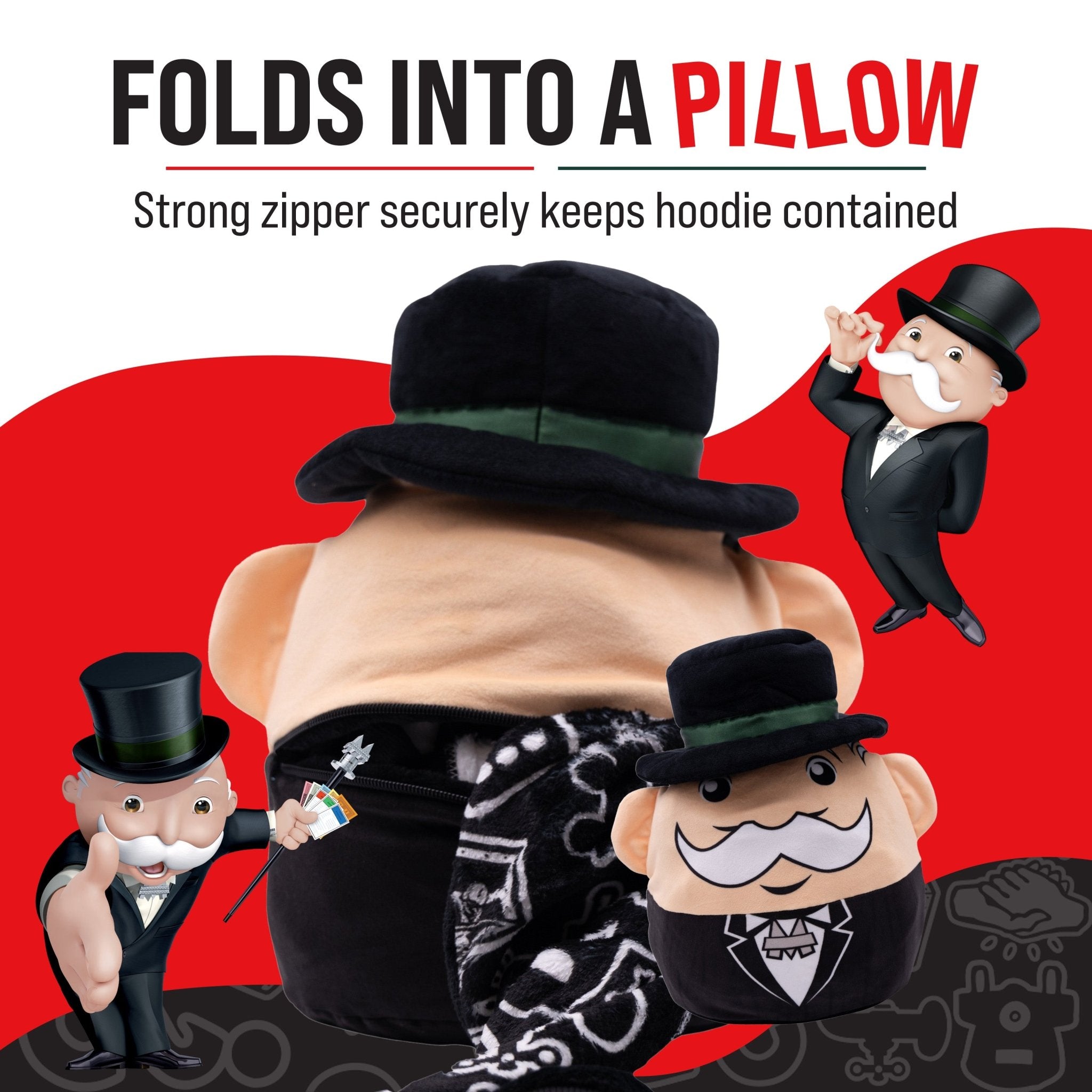 Plushible.comSnugiblesMonopoly Rock & Roll Snugible | Blanket Hoodie & Pillow