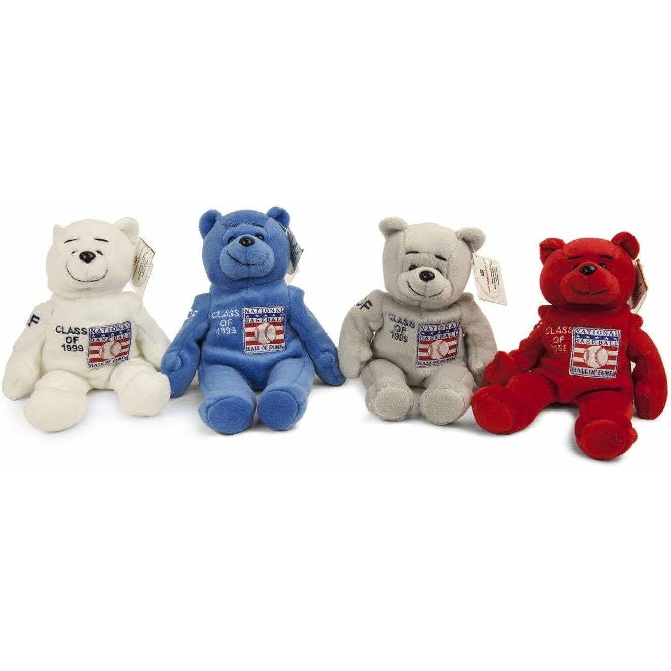 Plushible.comStuffed AnimalsMr. Octobears Baseball Hall of Fame Class of 99 Bean Bear Set Robin Yount, George Brett, Nolan Ryan, Orlando Cepeda