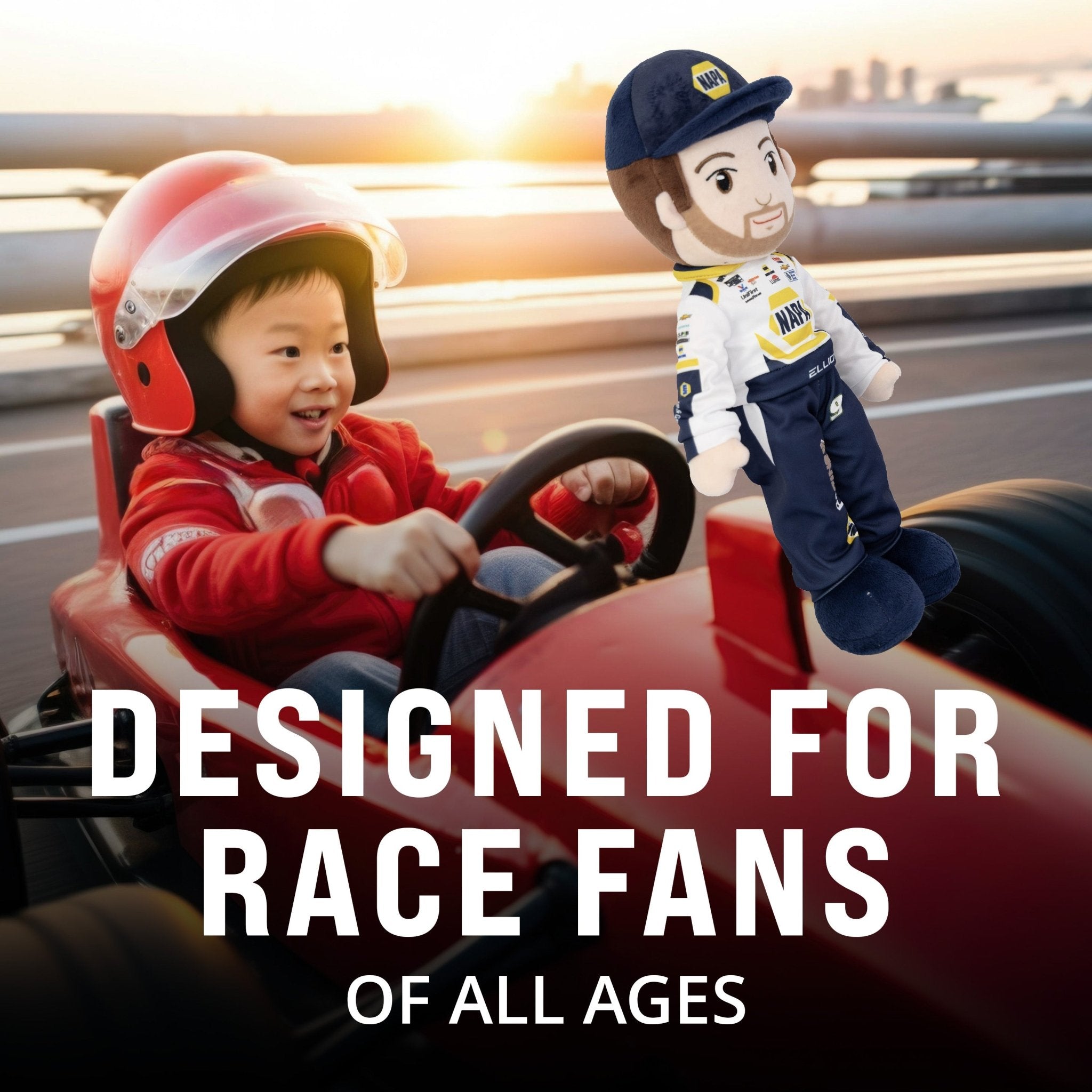 Plushible.com14 Inch Rag DollsNASCAR | Hendrick Motorsports Chase Elliott NAPA Plush Figure