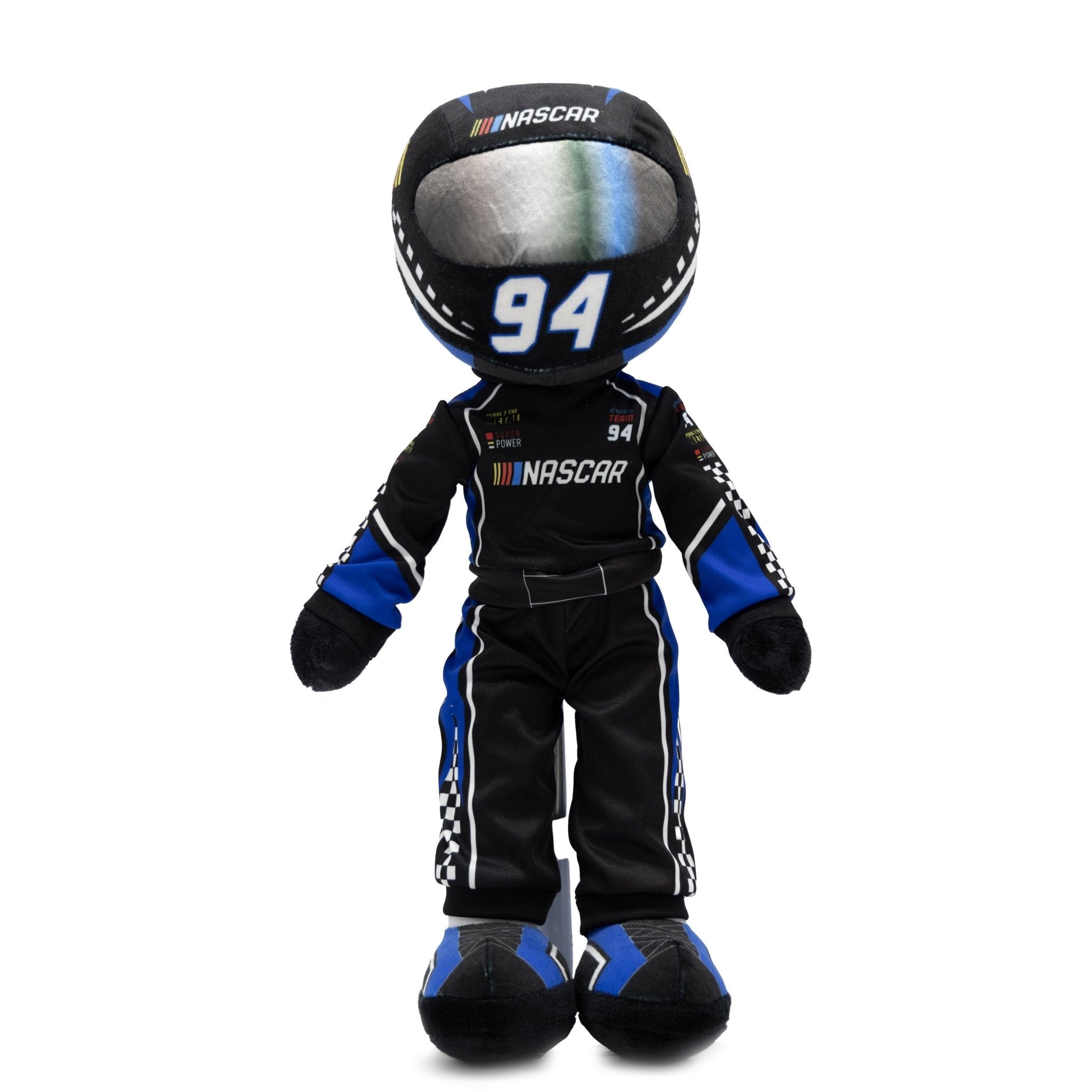 Plushible.com14 Inch Rag DollsNASCAR | Scotty Speedster Racecar Driver Plush Figure
