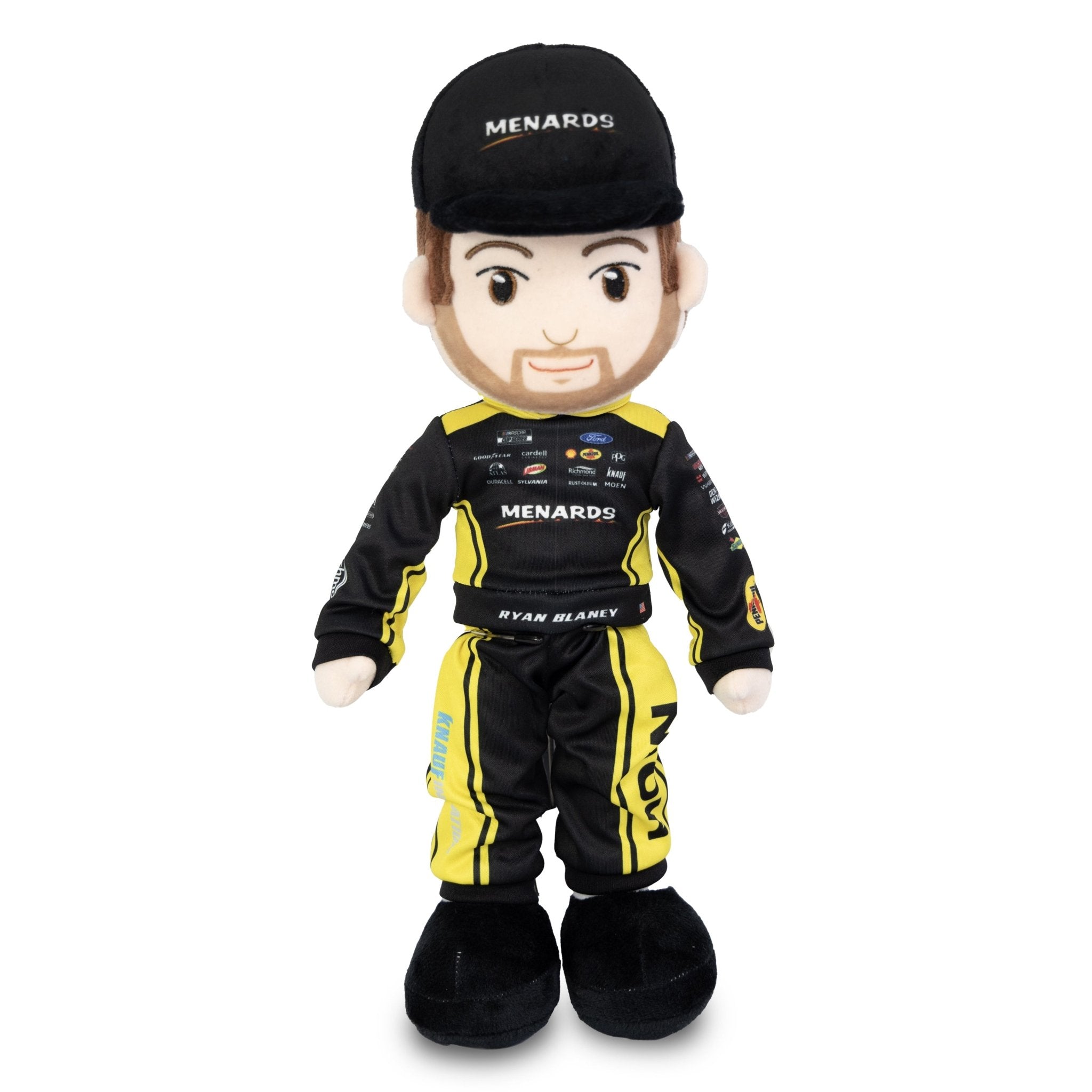Plushible.com14 Inch Rag DollsNASCAR | Team Penske Ryan Blaney Plush Figure