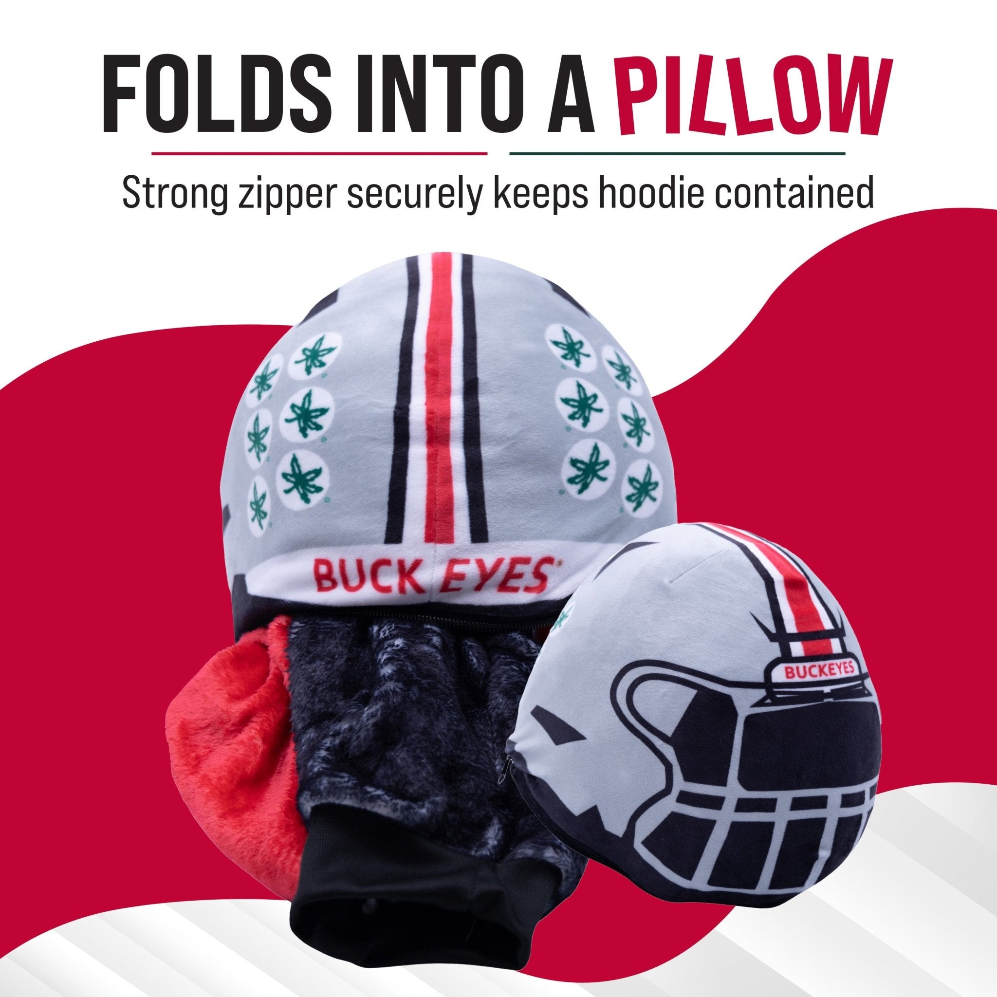Plushible.comSnugiblesOhio State University Helmet Snugible | Blanket Hoodie & Pillow