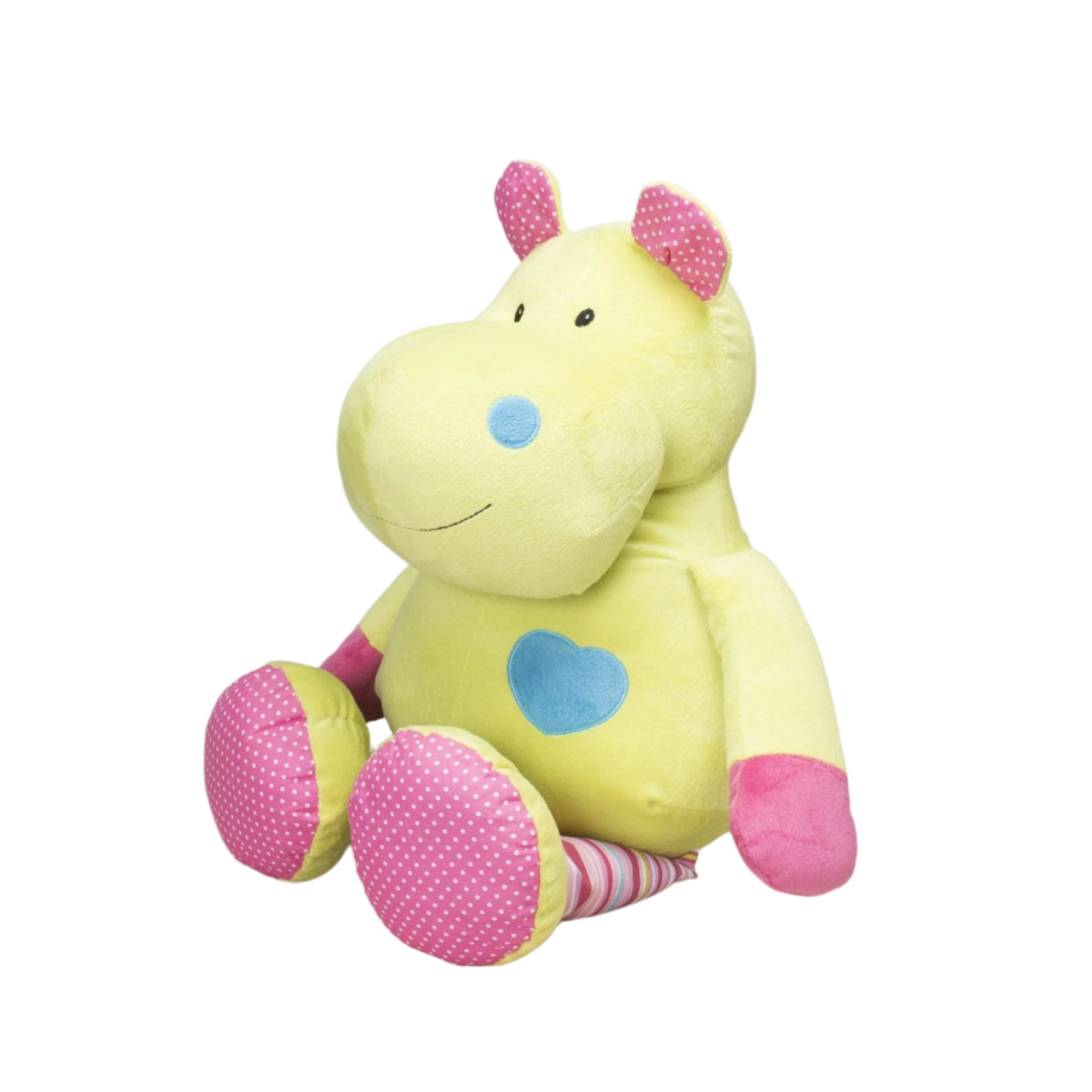 Plushible.comStuffed Animals"Patsy" the 15in Bright Striped Hippo