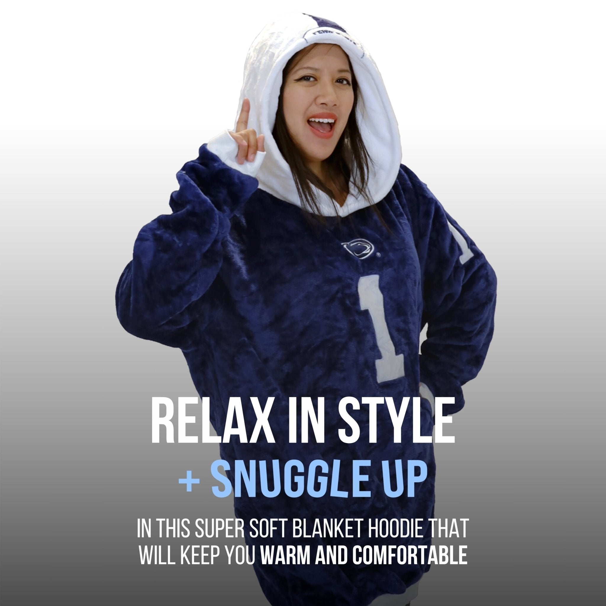Plushible.comSnugiblesPenn State University Helmet Snugible 2 - in - 1 Blanket Hoodie & Pillow