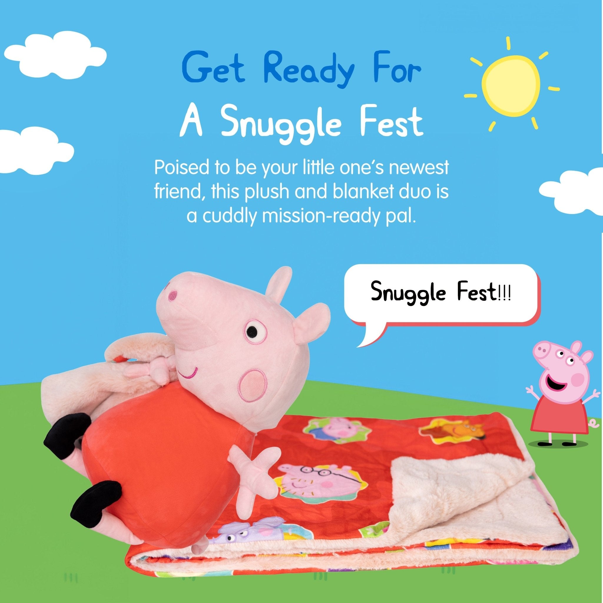 Plushible.comStuffed AnimalsPeppa Pig Blankie Bestie