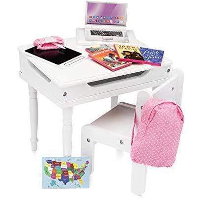 Plushible.comDoll FurniturePlaytime by Eimmie 18 Inch Doll Desk and Chair School Set - Classroom Accessories Included