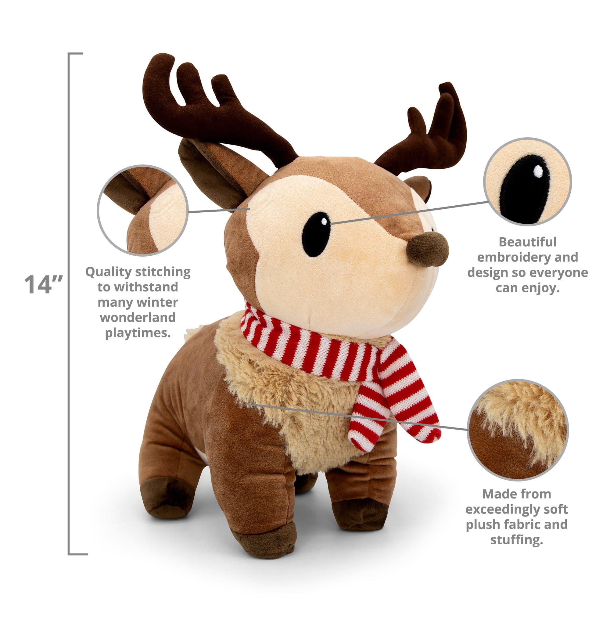 Plushible.comStuffed AnimalsReindeer Ralphie Plushie 14 Inch