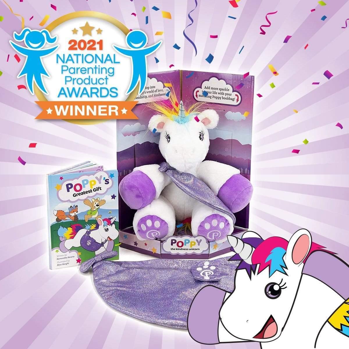 Plushible.comStory BooksUnicorn Plushie with Matching Bags and Storybook travel & adventure!