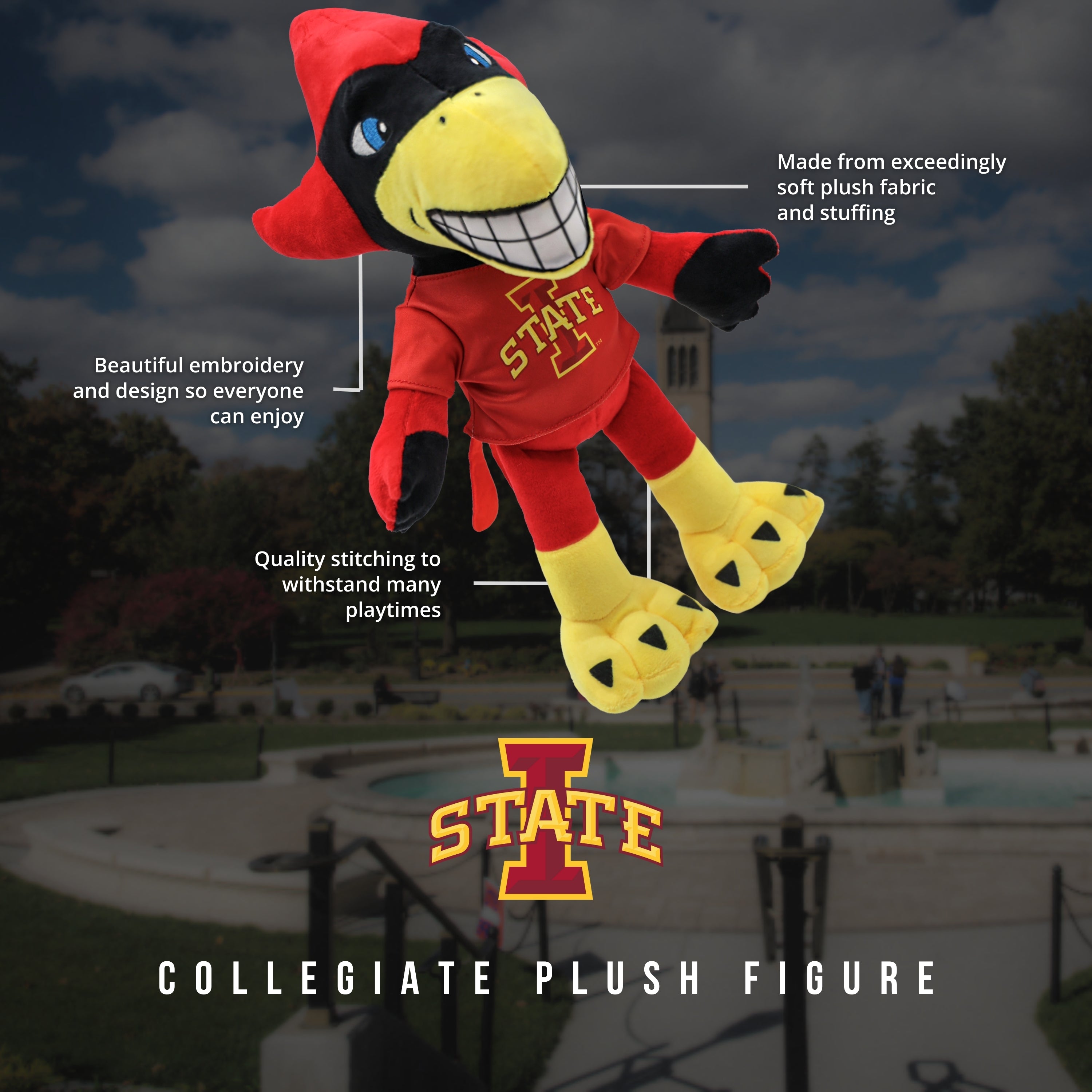 Iowa State Cy 14 Inch Plush Figure