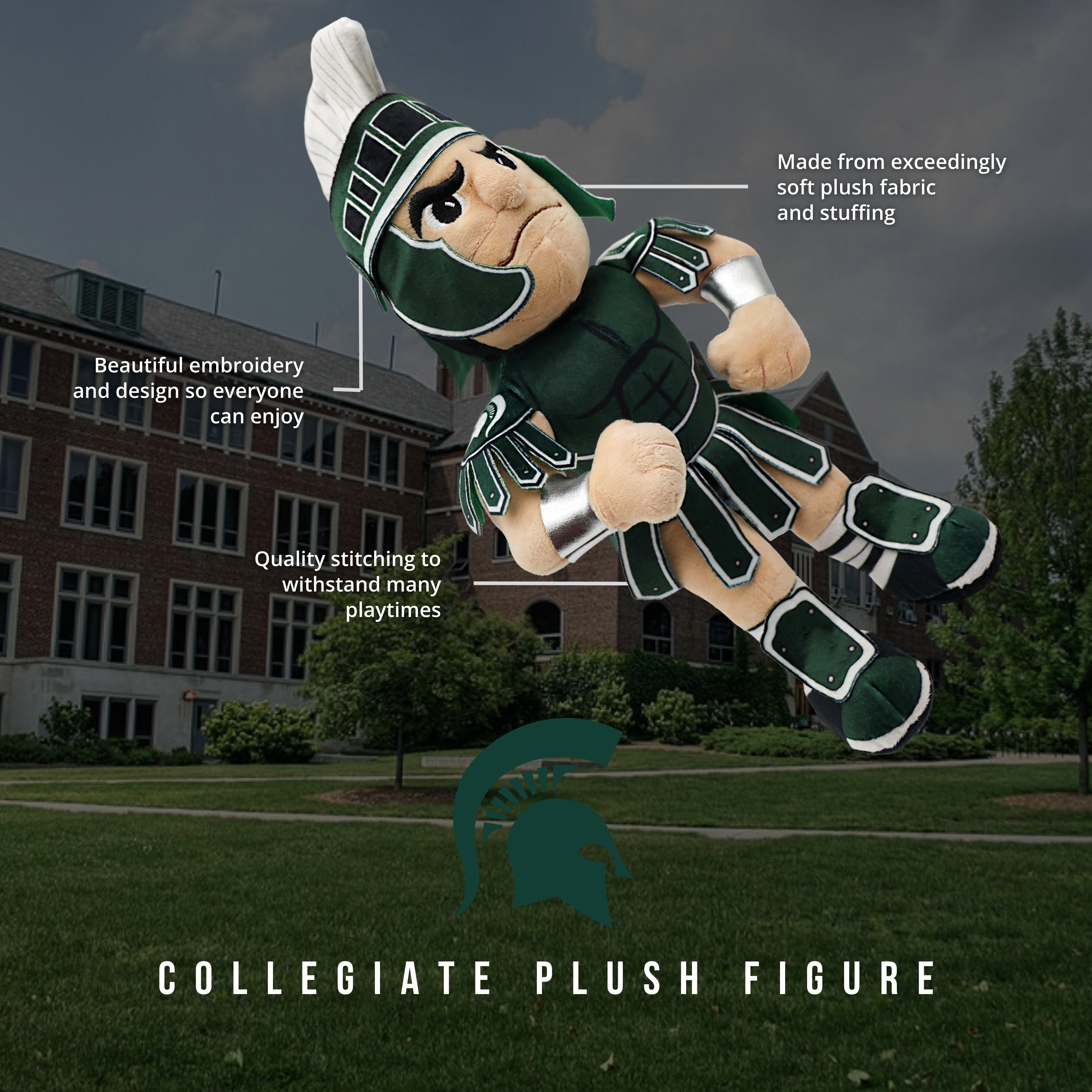 Michigan State Spartan 14 Inch Plush Figure