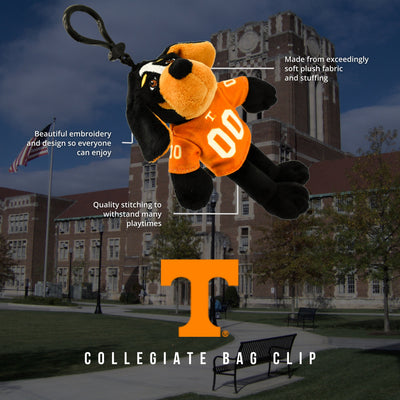 university of Tennessee plush bag clip