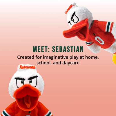 University of Miami Sebastian The Ibis 14 Inch Plush Figure