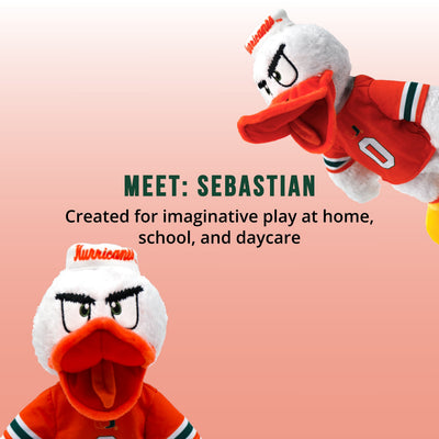 University of Miami Sebastian The Ibis 14 Inch Plush Figure