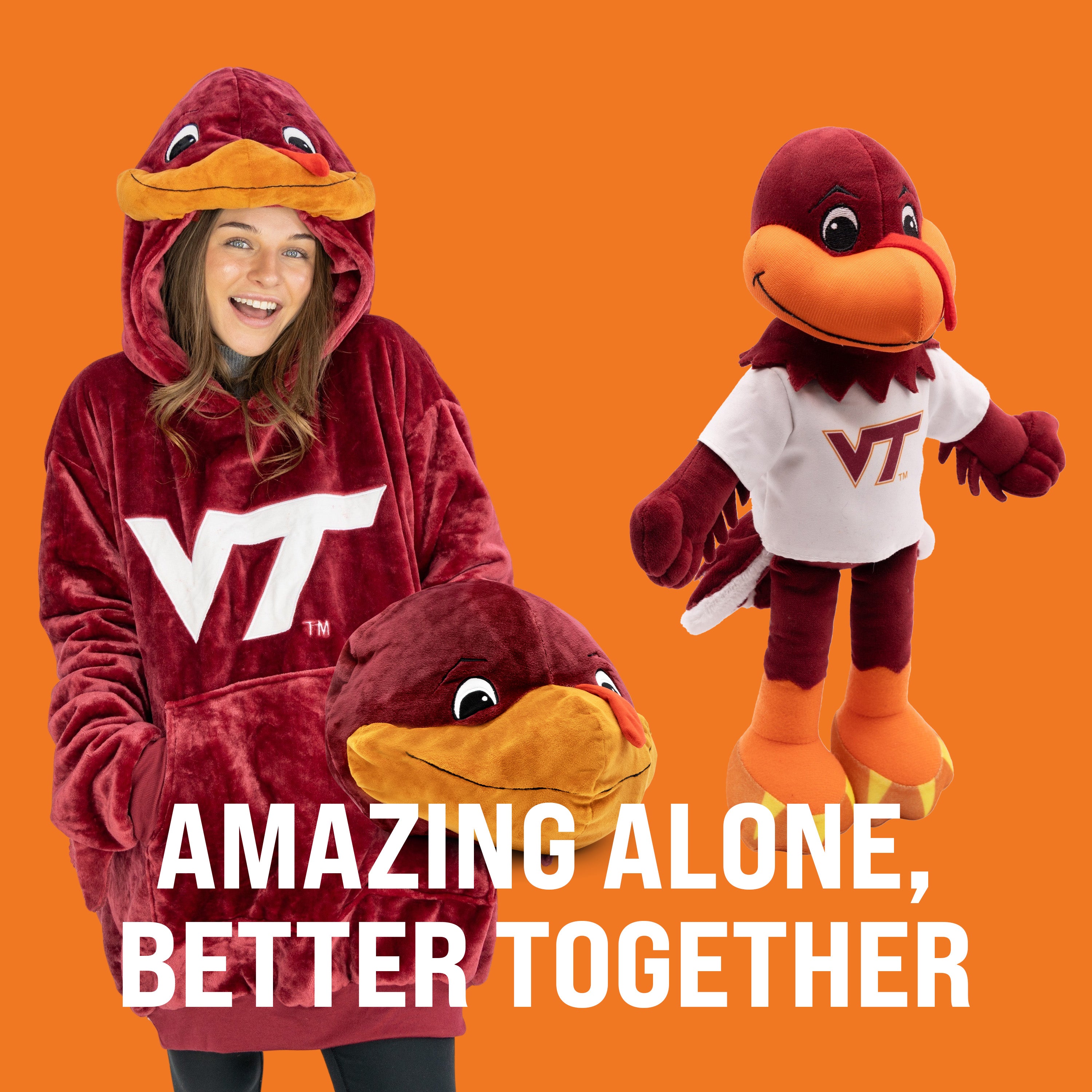 Virginia Tech Hokiebird 14 Inch Plush Figure
