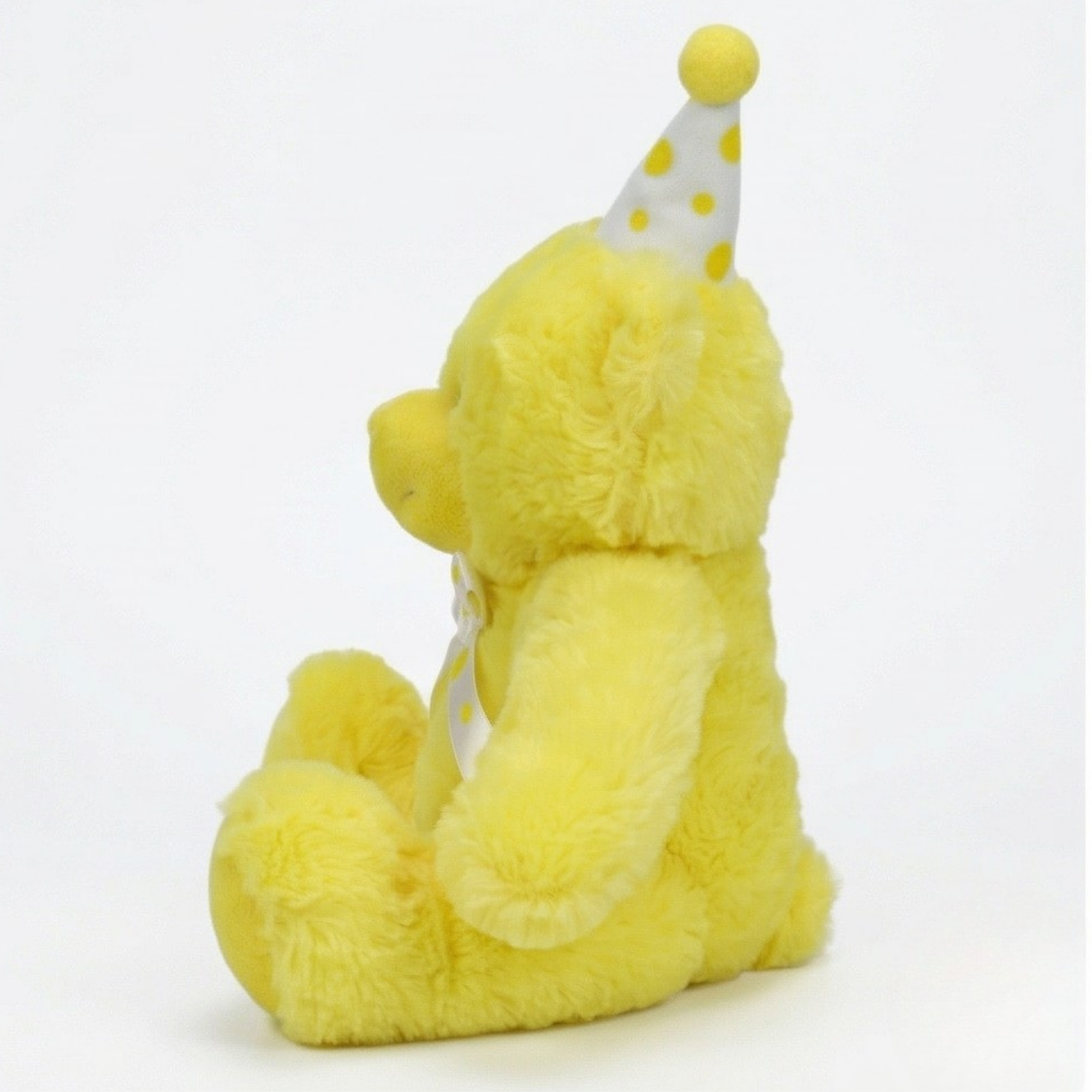 Beverly Hills Teddy Bear Co. Yellow Birthday Bear w/ Party Hat