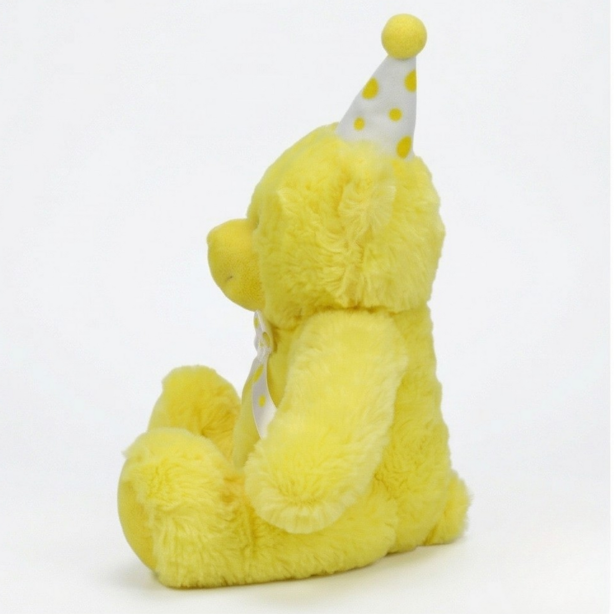 Beverly Hills Teddy Bear Co. Yellow Birthday Bear w/ Party Hat