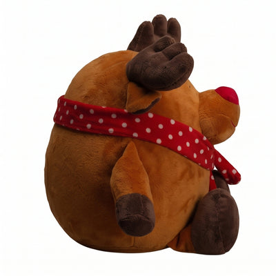 Dasher the 10 inch Round Reindeer Xmas Stuffed Animal