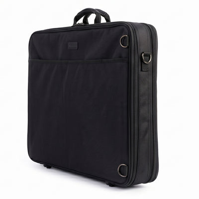 Filexec M3, Simulated Leather Portfolio, Zipper Closure, 2 Interior Pockets, Black (60320)