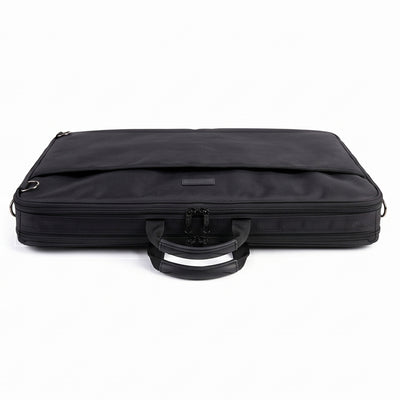 Filexec M3, Simulated Leather Portfolio, Zipper Closure, 2 Interior Pockets, Black (60320)