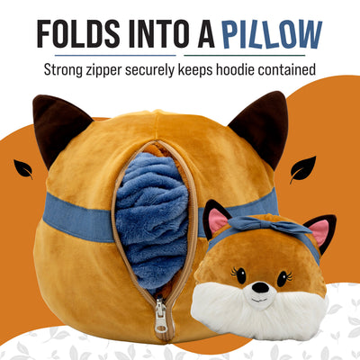 Fiona Fox Adult Snugible | Blanket Hoodie & Pillow