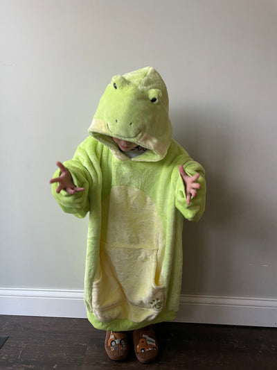 Fren Frog Bundle Snugible | Frog Blanket Hoodie & Pillow Set