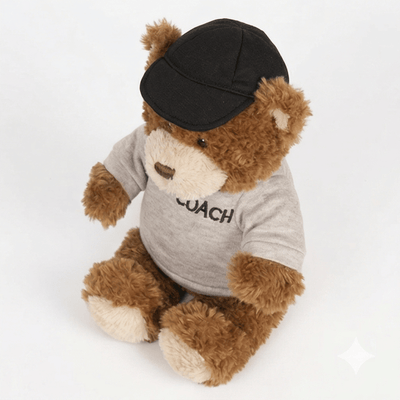 "Johnny" the 11in Coach Career Stuffed Teddy Bear