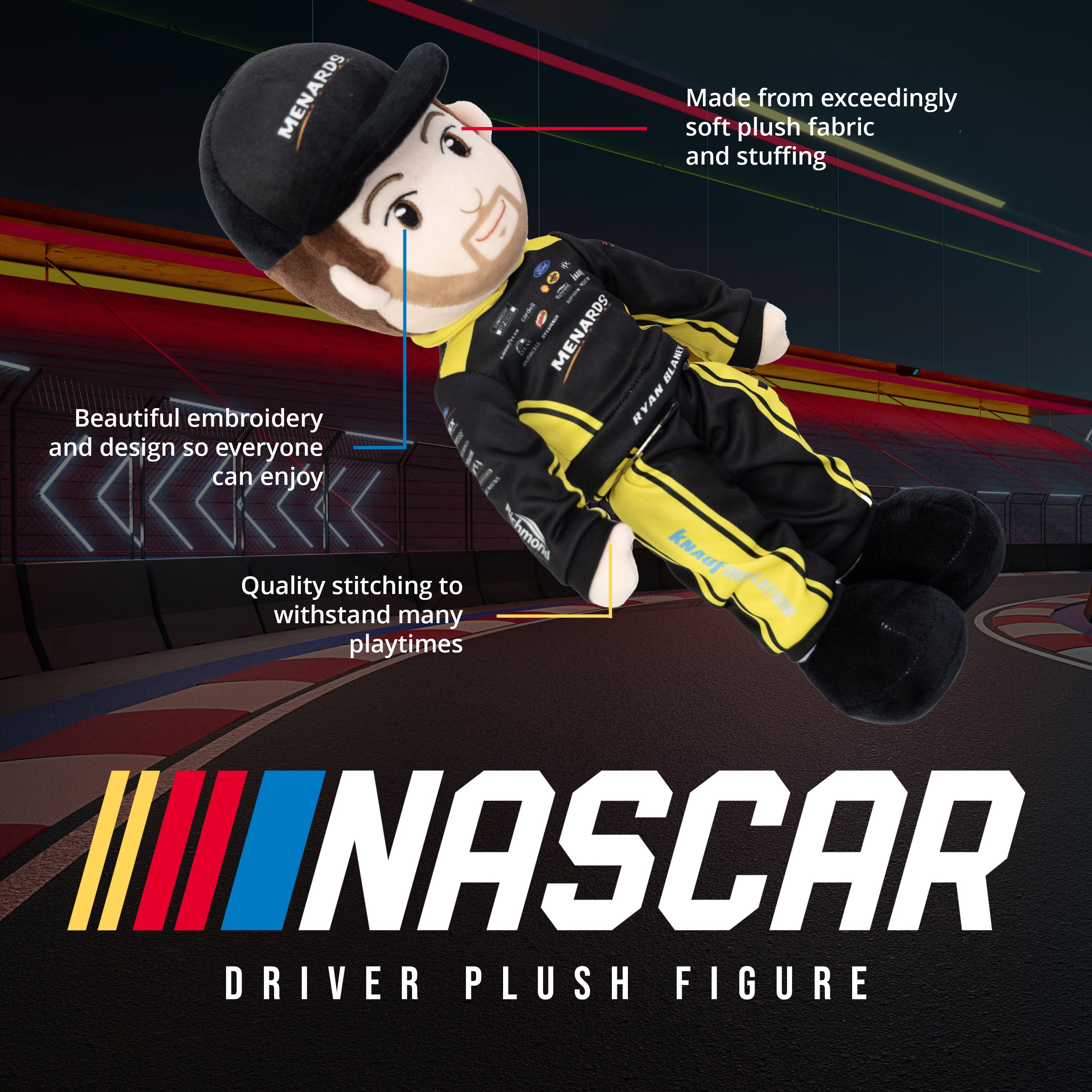 NASCAR | Team Penske Ryan Blaney 14 Inch Plush Figure