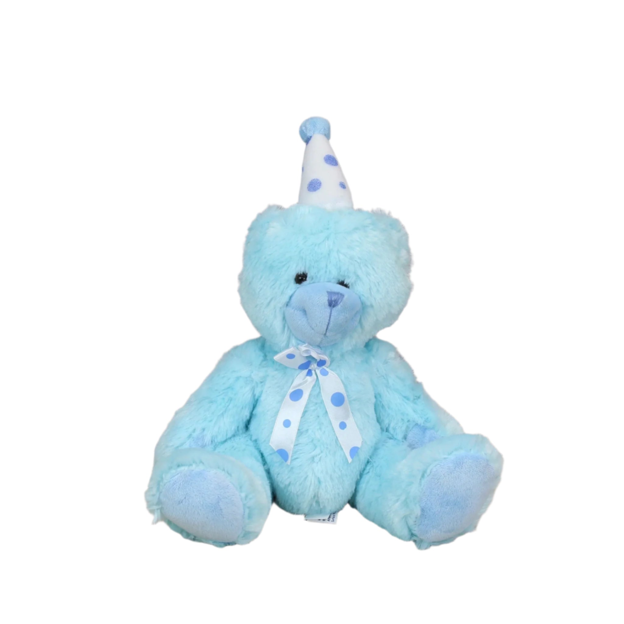 Plushible.comStuffed AnimalsBeverly Hills Teddy Bear Co. Blue Birthday Bear w/ Party Hat