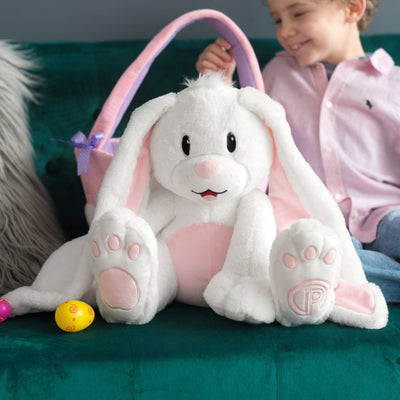 Bonnie the Bunny Plush | 18 Inch Soft Pink Bunny Plushie Stuffed Animal