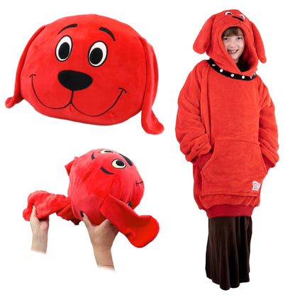 Plushible.comSnugiblesClifford the Big Red Dog Snugible | Blanket Hoodie & Pillow