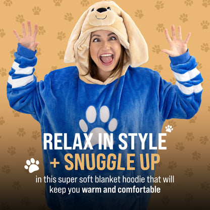 Plushible.comSnugiblesDougie Dog Adult Snugible | Blanket Hoodie & Pillow