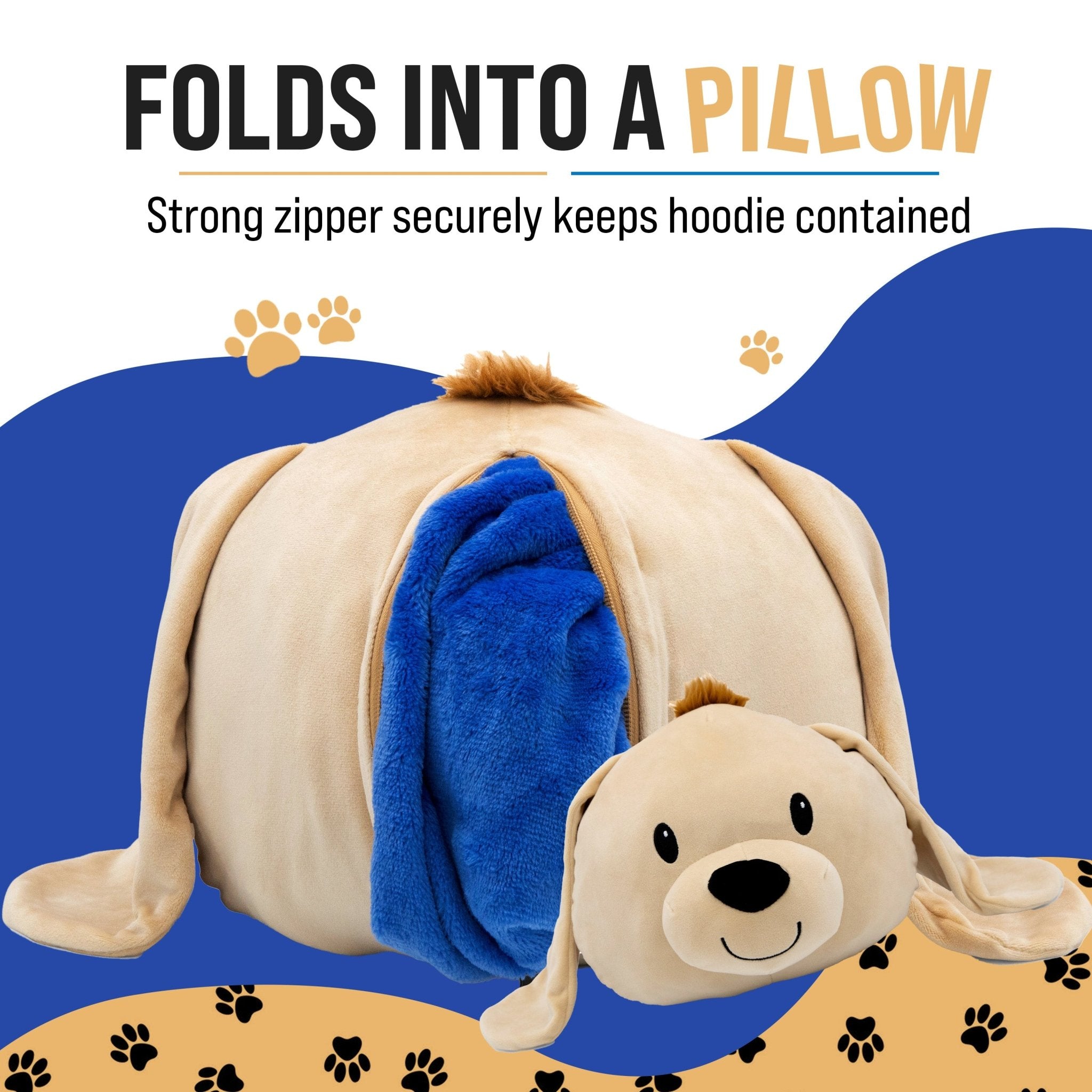 Plushible.comSnugiblesDougie Dog Kids Snugible | Blanket Hoodie & Pillow