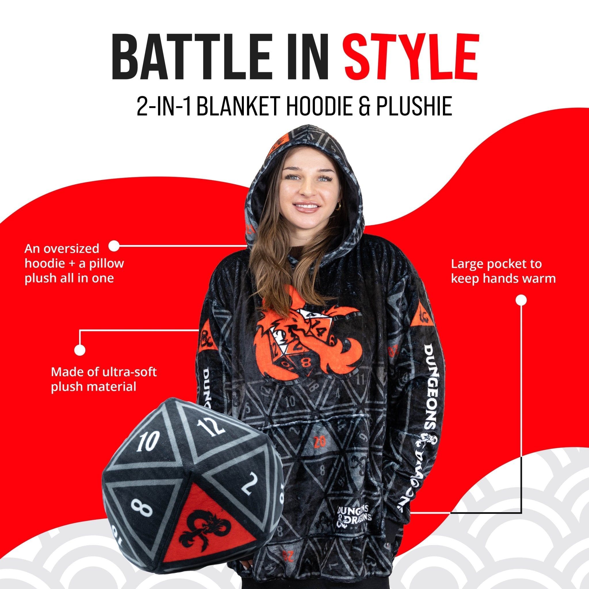 Plushible.comSnugiblesDungeons & Dragons Snugible | Blanket Hoodie & Pillow