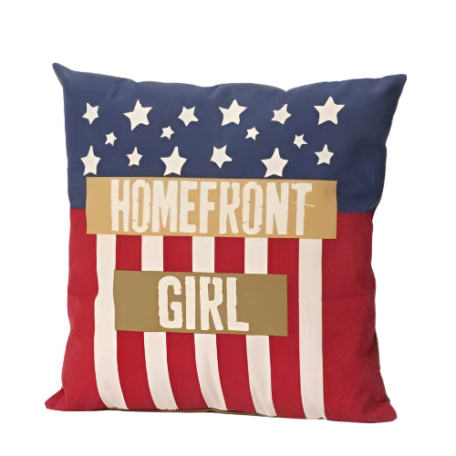 Plushible.comPillowsEnesco Homefront Girl American Flag Pillow, 16 - Inch