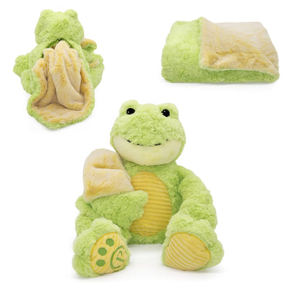 Plushible.comStuffed AnimalsFilip Frog Blankie Bestie