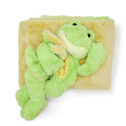 Plushible.comStuffed AnimalsFilip Frog Blankie Bestie