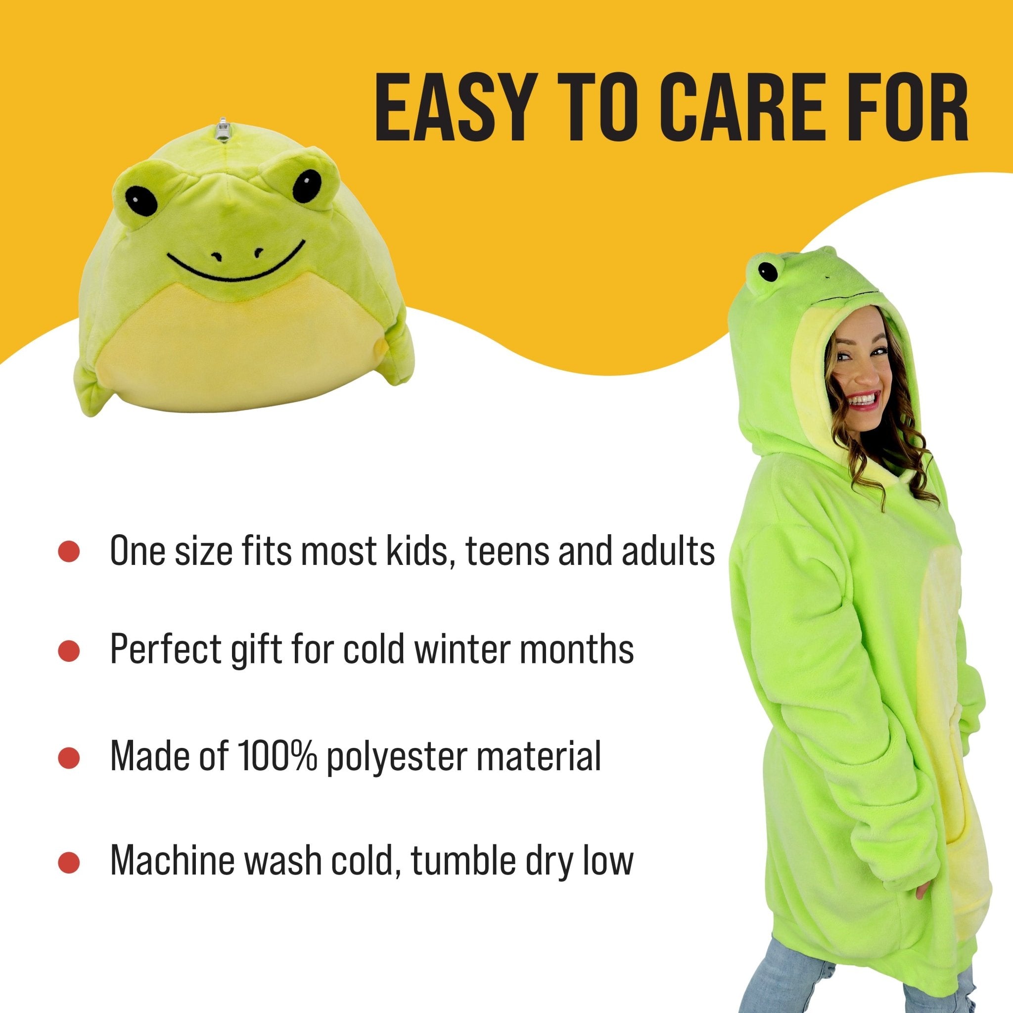 Plushible.comSnugiblesFren Frog Adult Snugible | Blanket Hoodie & Pillow