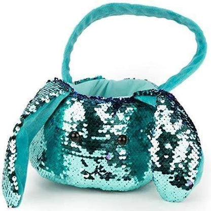 Plushible.comBasketsGitzy Sequin Easter Basket, 8 Inch Bunny Gift Baskets