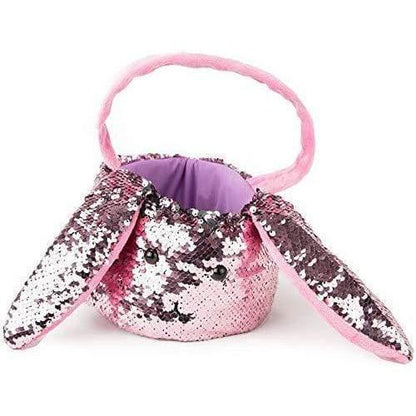 Plushible.comBasketsGitzy Sequin Easter Basket, 8 Inch Bunny Gift Baskets